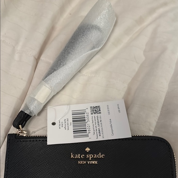 Kate Spade Black Wristlet-NWT - Picture 5 of 11